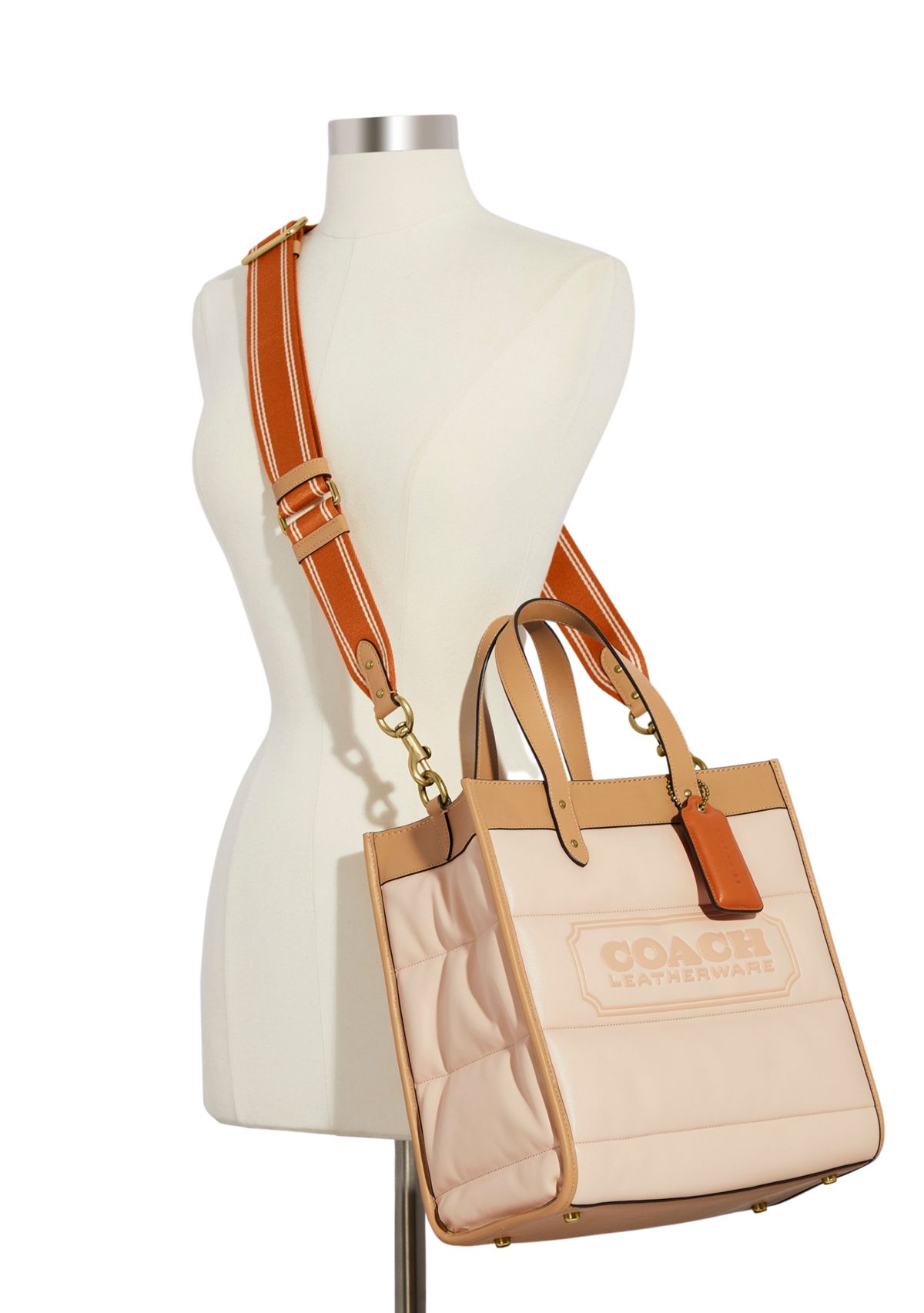 Quilted Color Block Field Tote