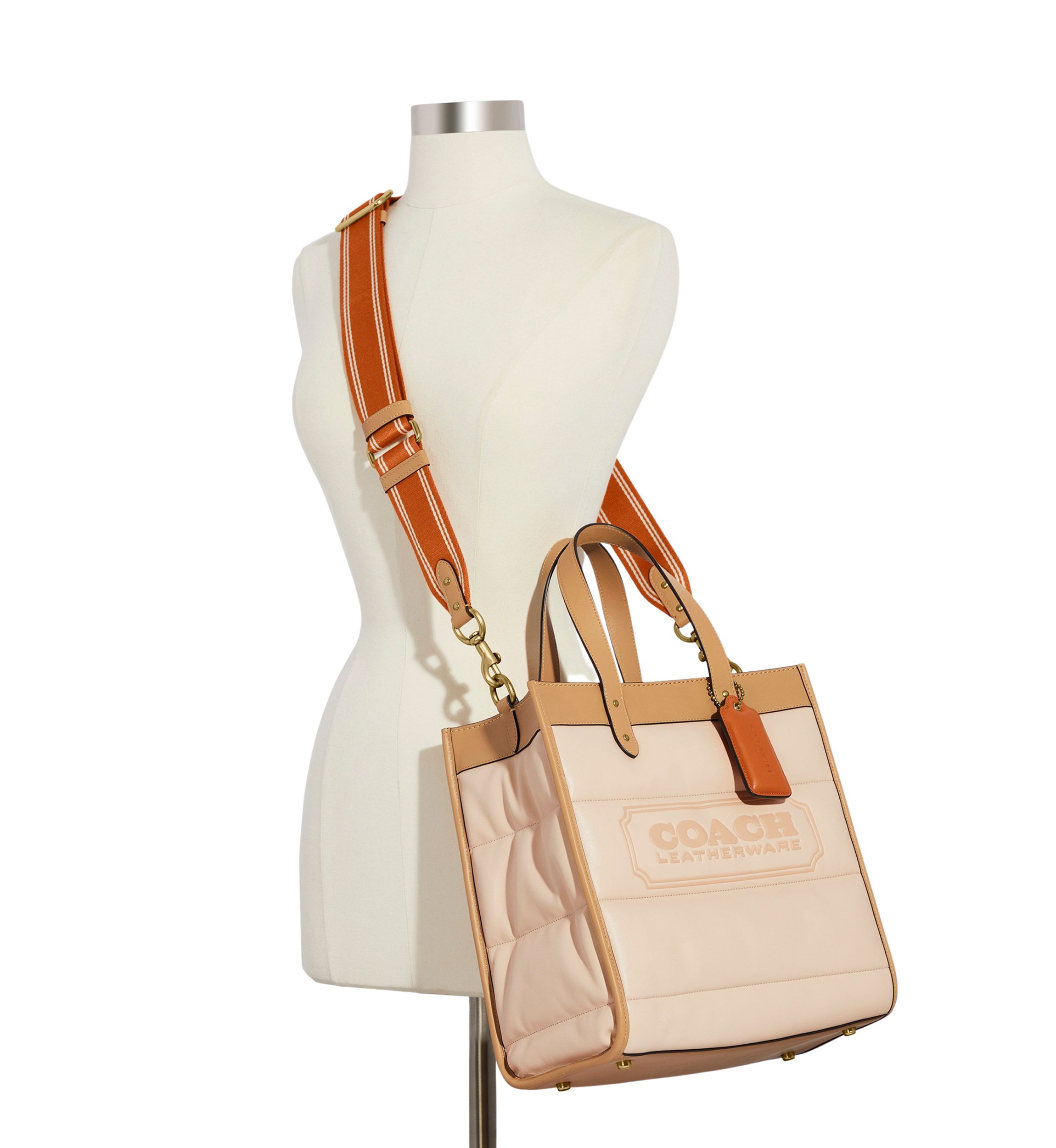 Quilted Color Block Field Tote