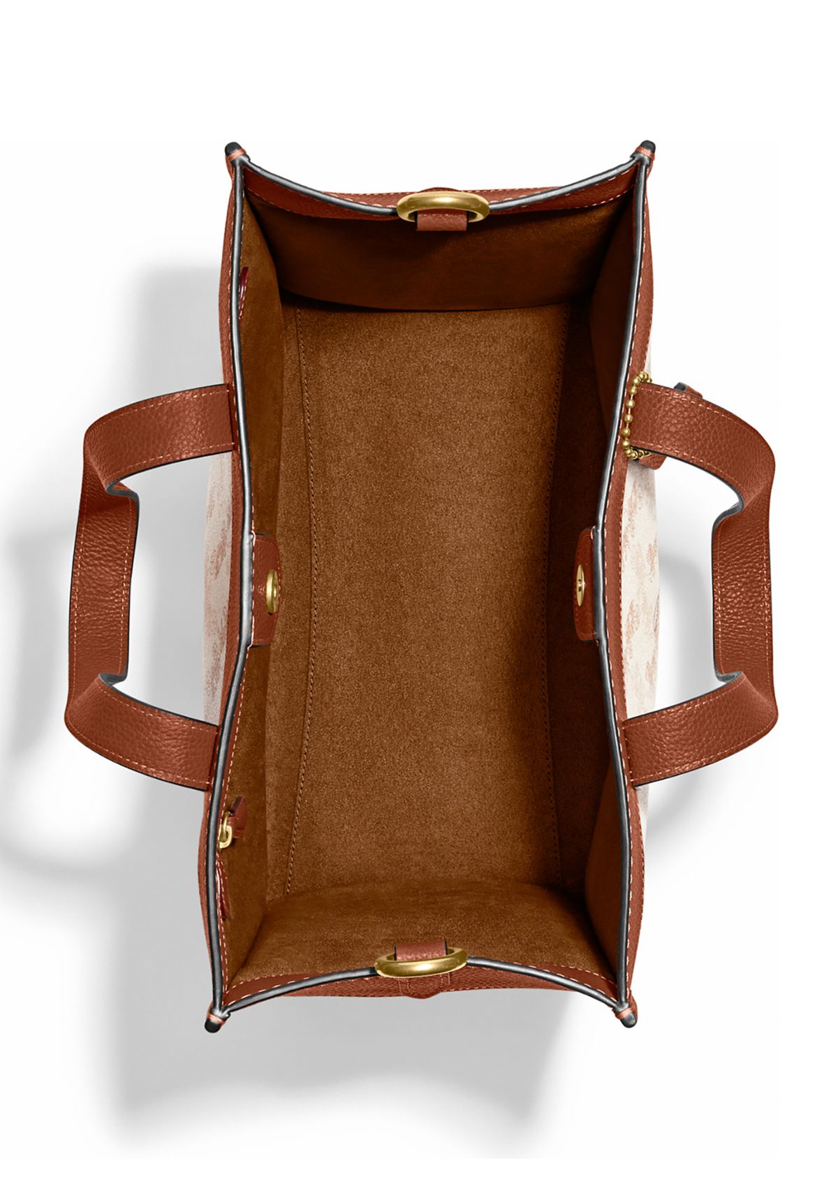 Field Tote with Horse and Carriage Print and Carriage Badge