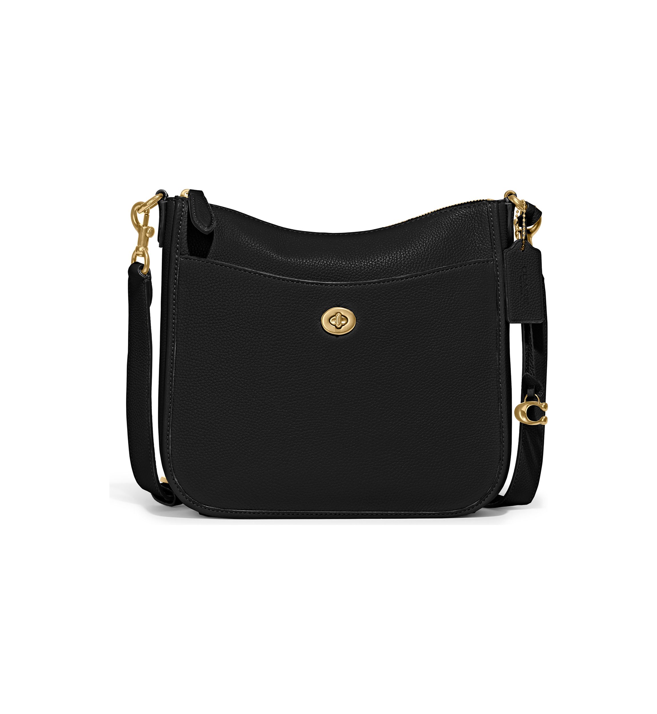 Polished Pebble Leather Chaise Crossbody