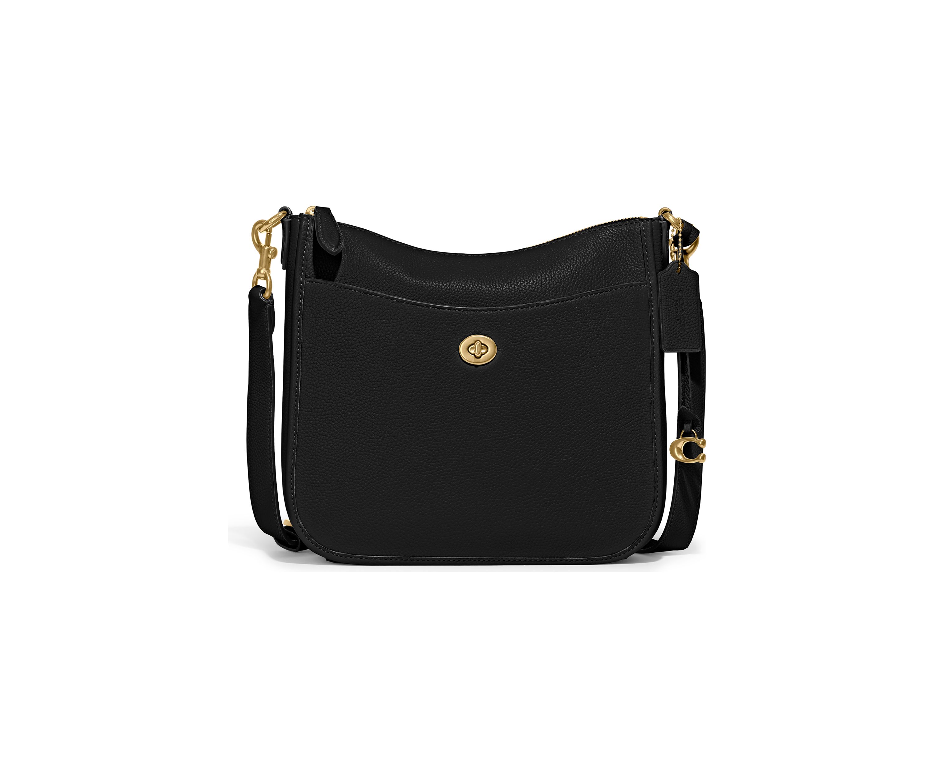 Polished Pebble Leather Chaise Crossbody