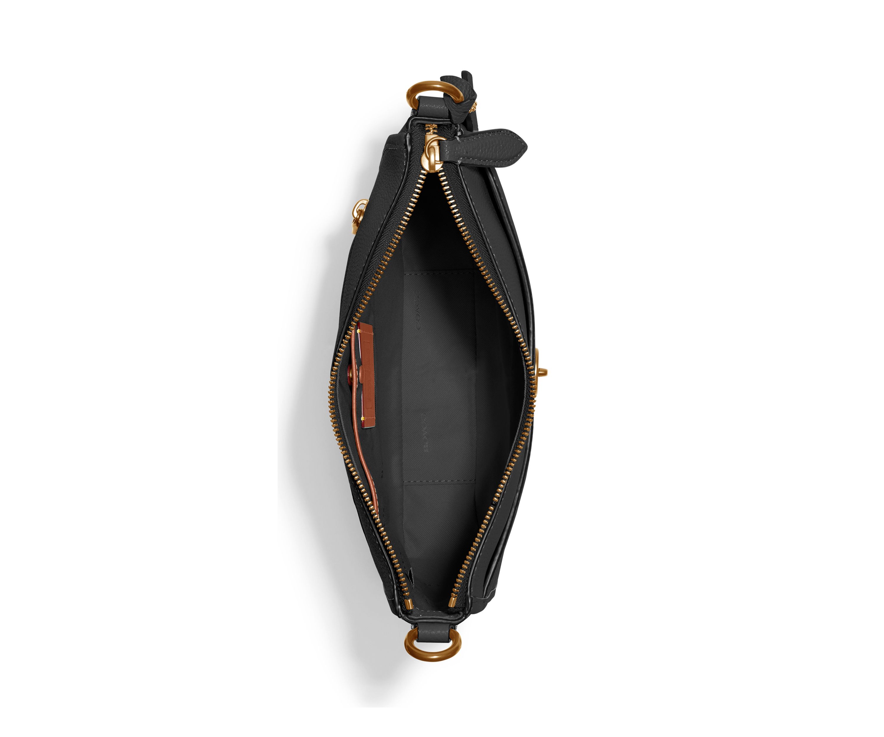 Polished Pebble Leather Chaise Crossbody