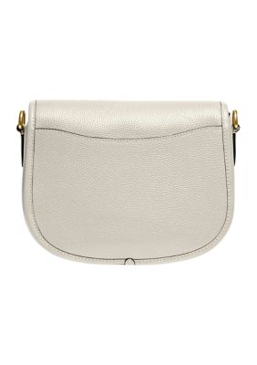 Polished Pebble Leather Willow Saddle Bag