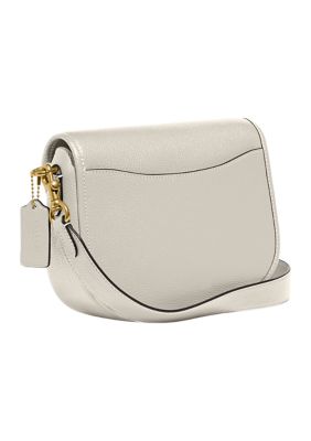 Polished Pebble Leather Willow Saddle Bag