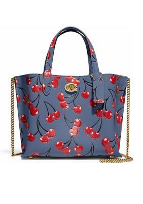 COACH Cherry Print Willow Tote belk