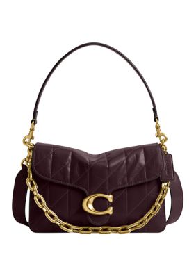 COACH Chain Tabby Shoulder Bag with Quilting