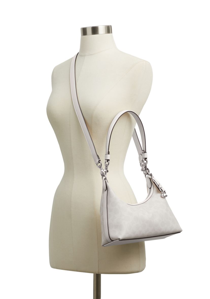 Juliet Signature Canvas Shoulder Bag 