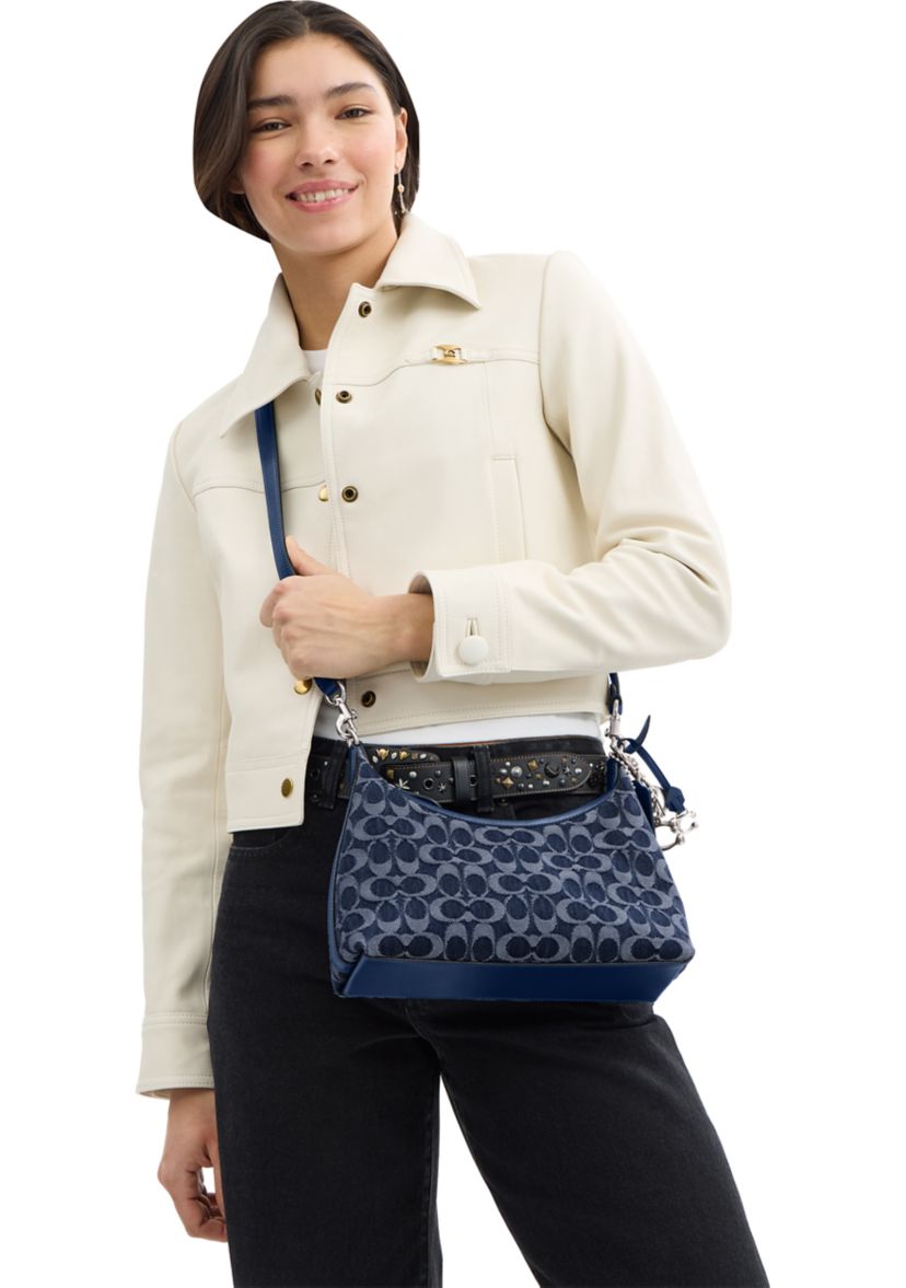 Juliet Shoulder Bag 25 In Signature Denim 