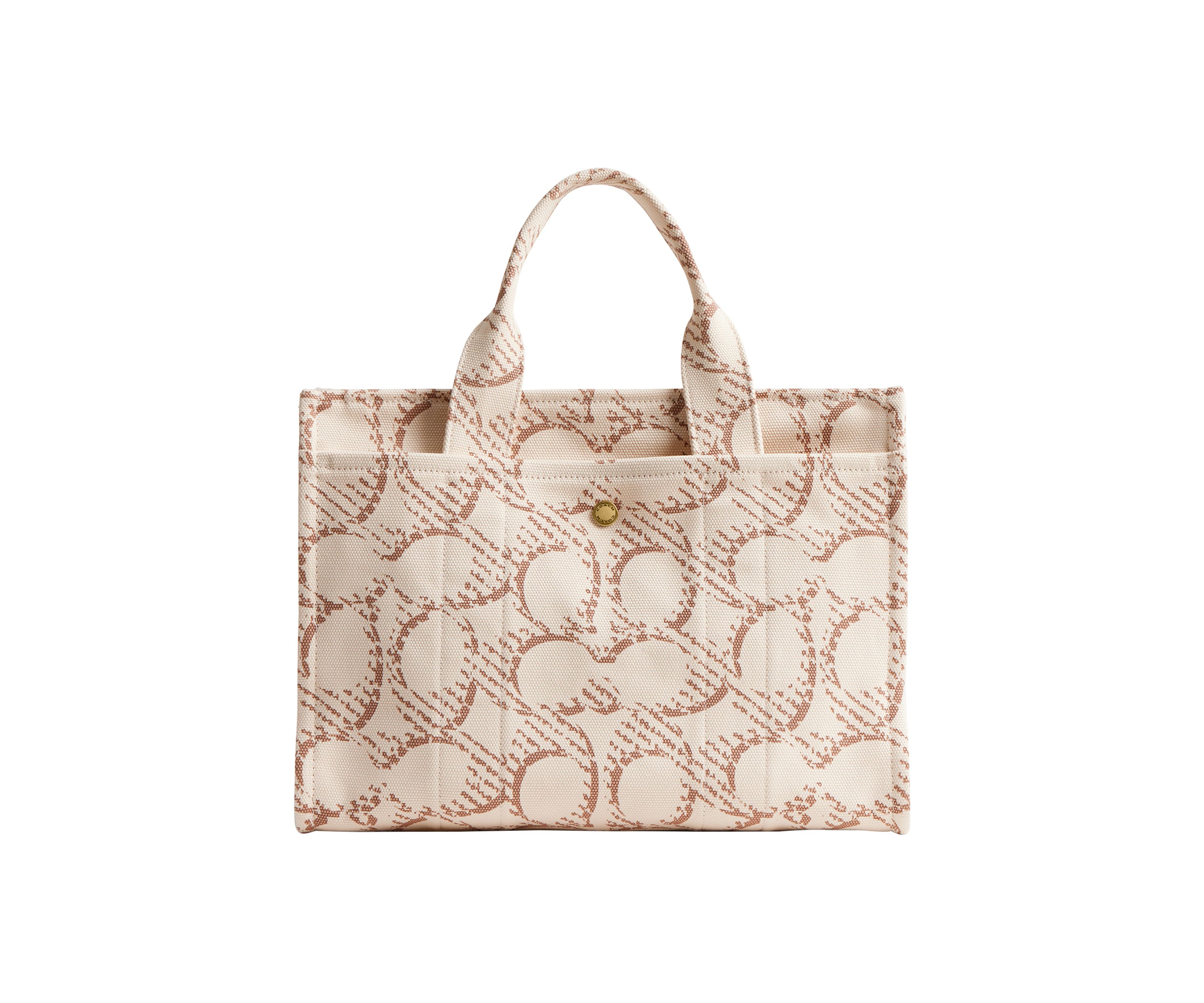 Signature C Printed Canvas Cargo Tote Bag