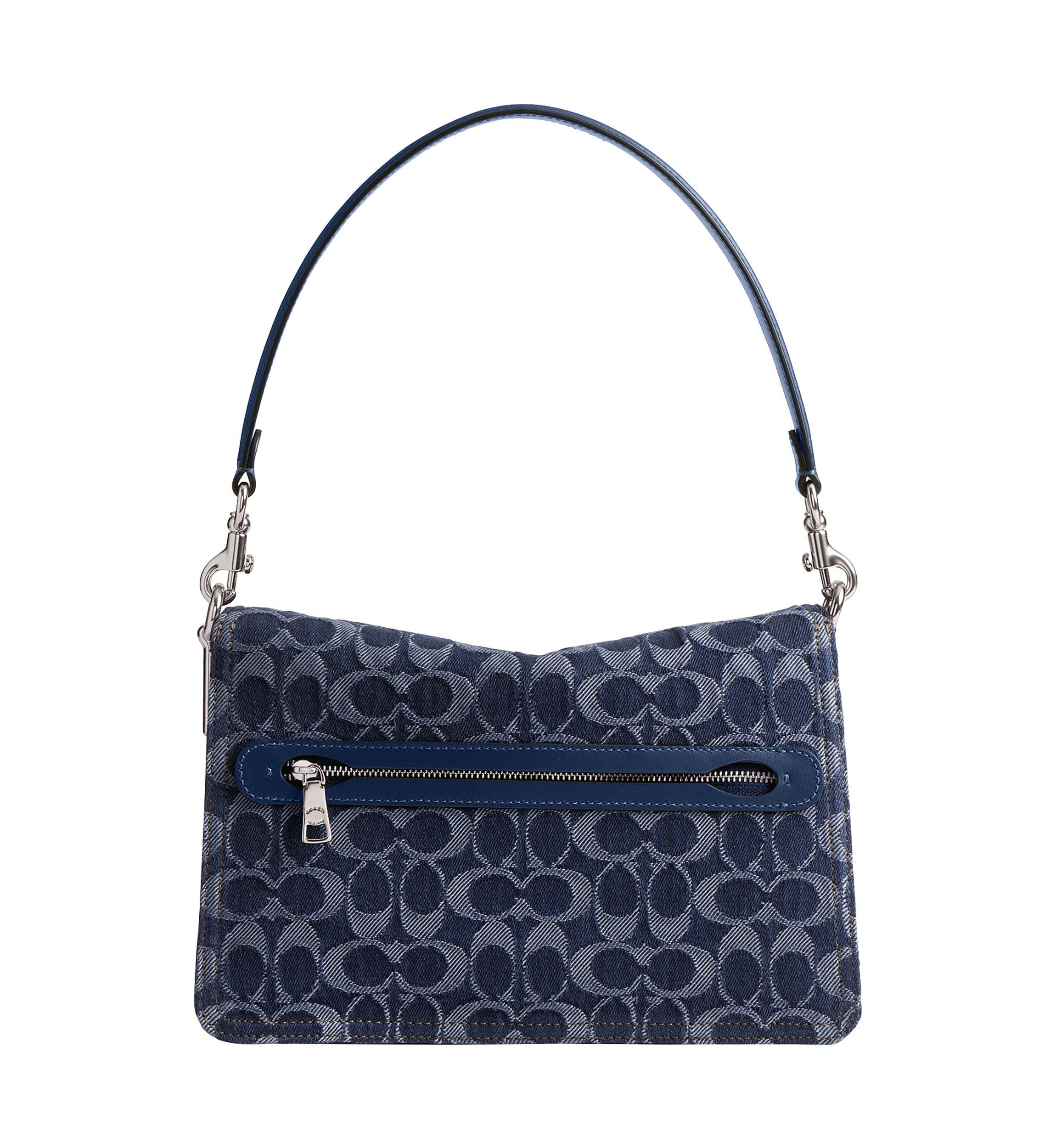 Chain Tabby Shoulder Bag in Signature Denim