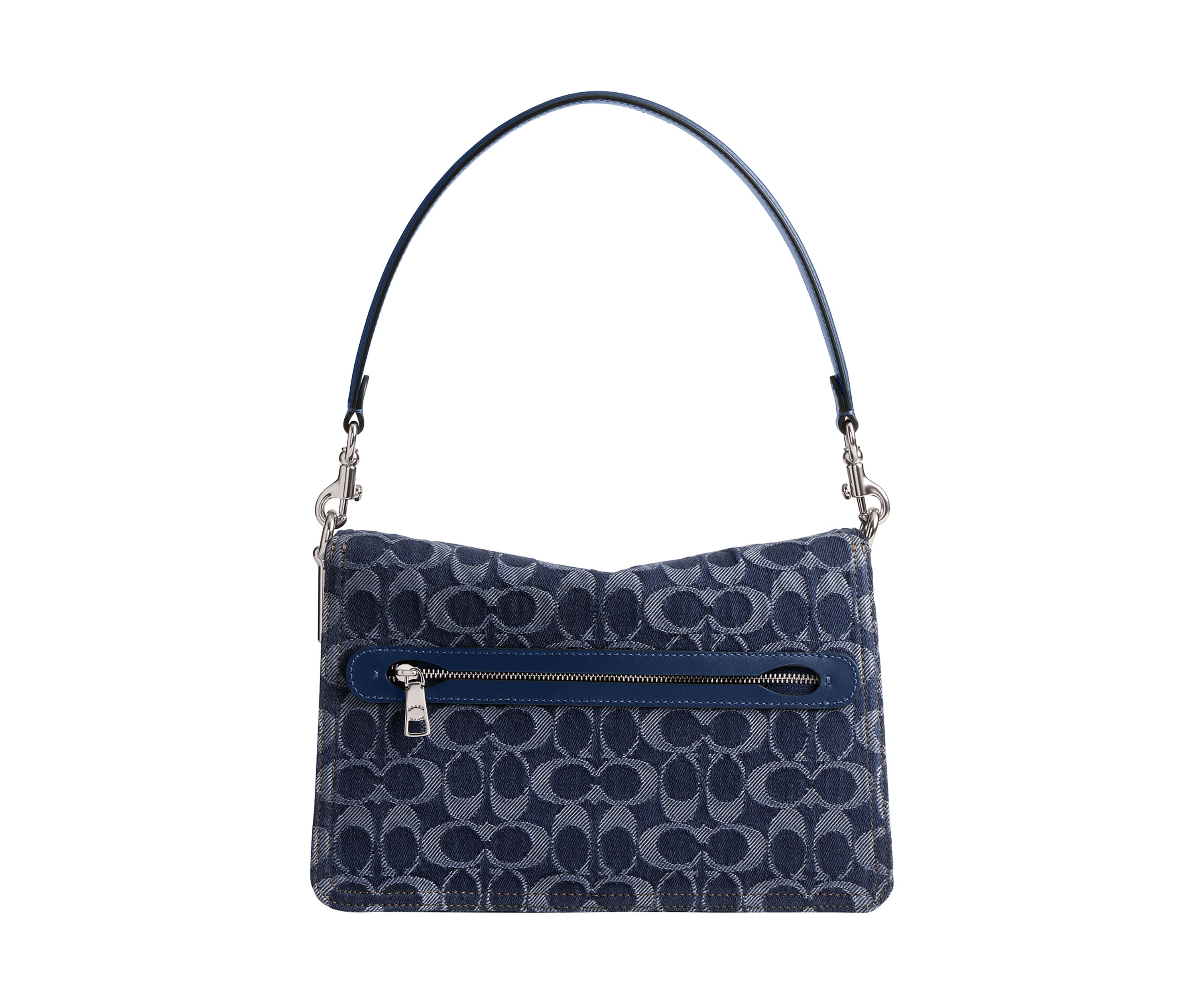 Chain Tabby Shoulder Bag in Signature Denim
