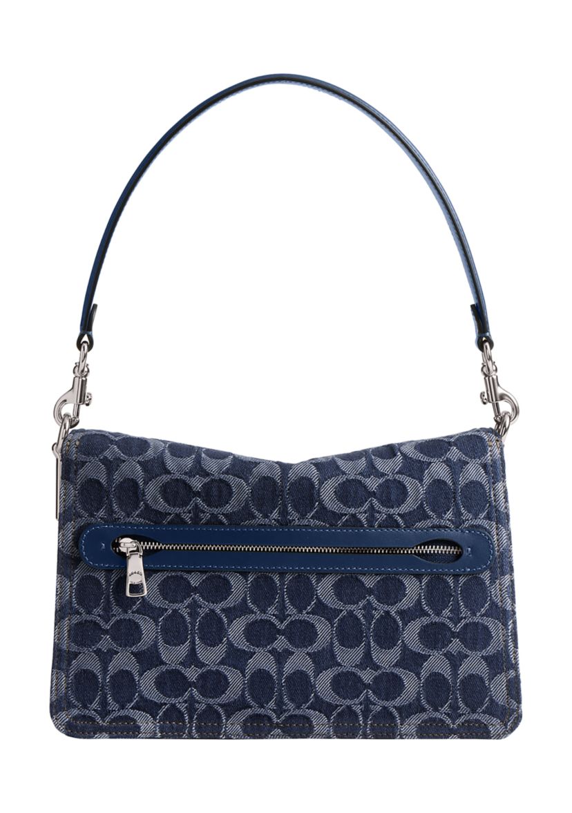 Chain Tabby Shoulder Bag in Signature Denim