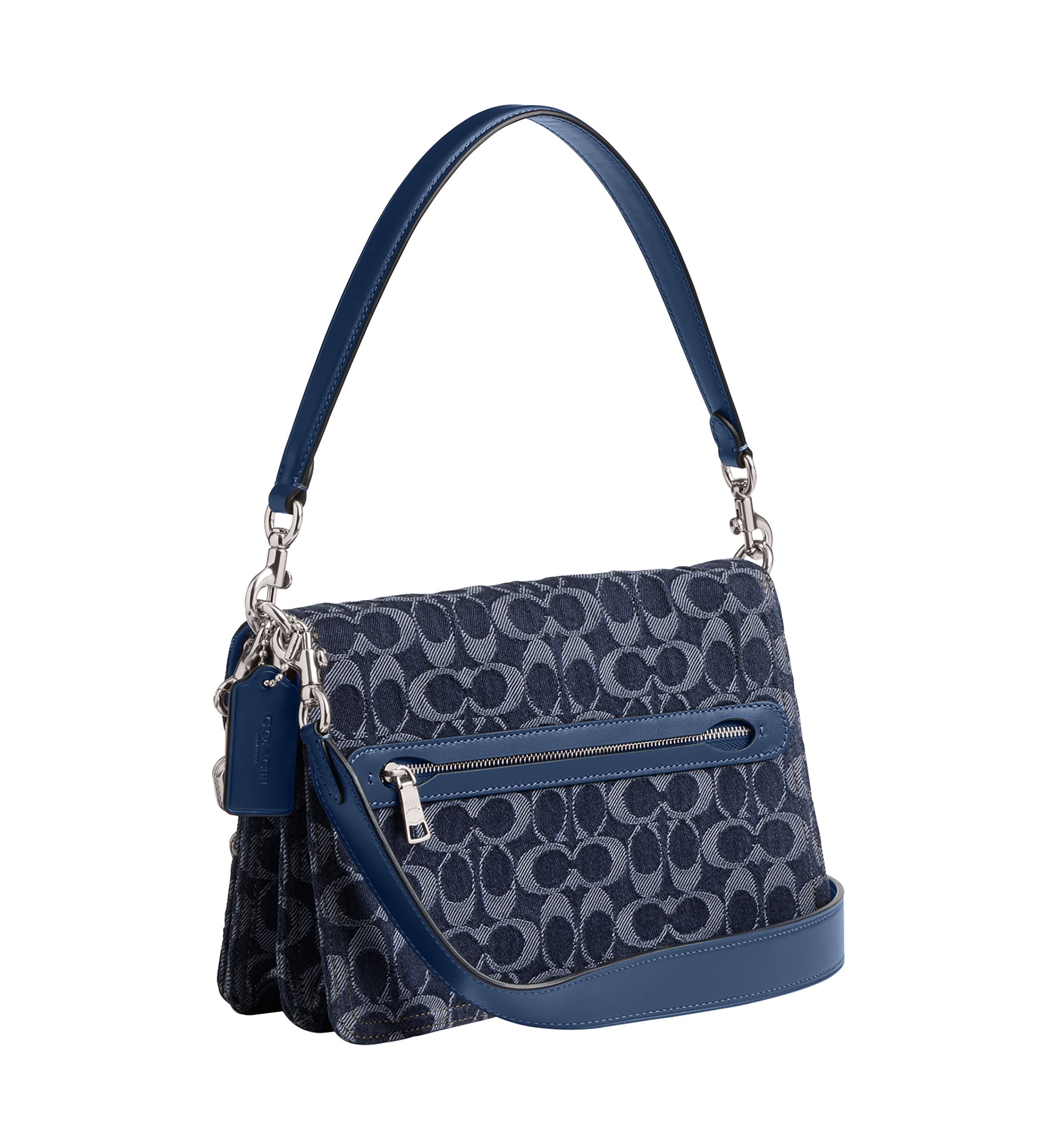 Chain Tabby Shoulder Bag in Signature Denim