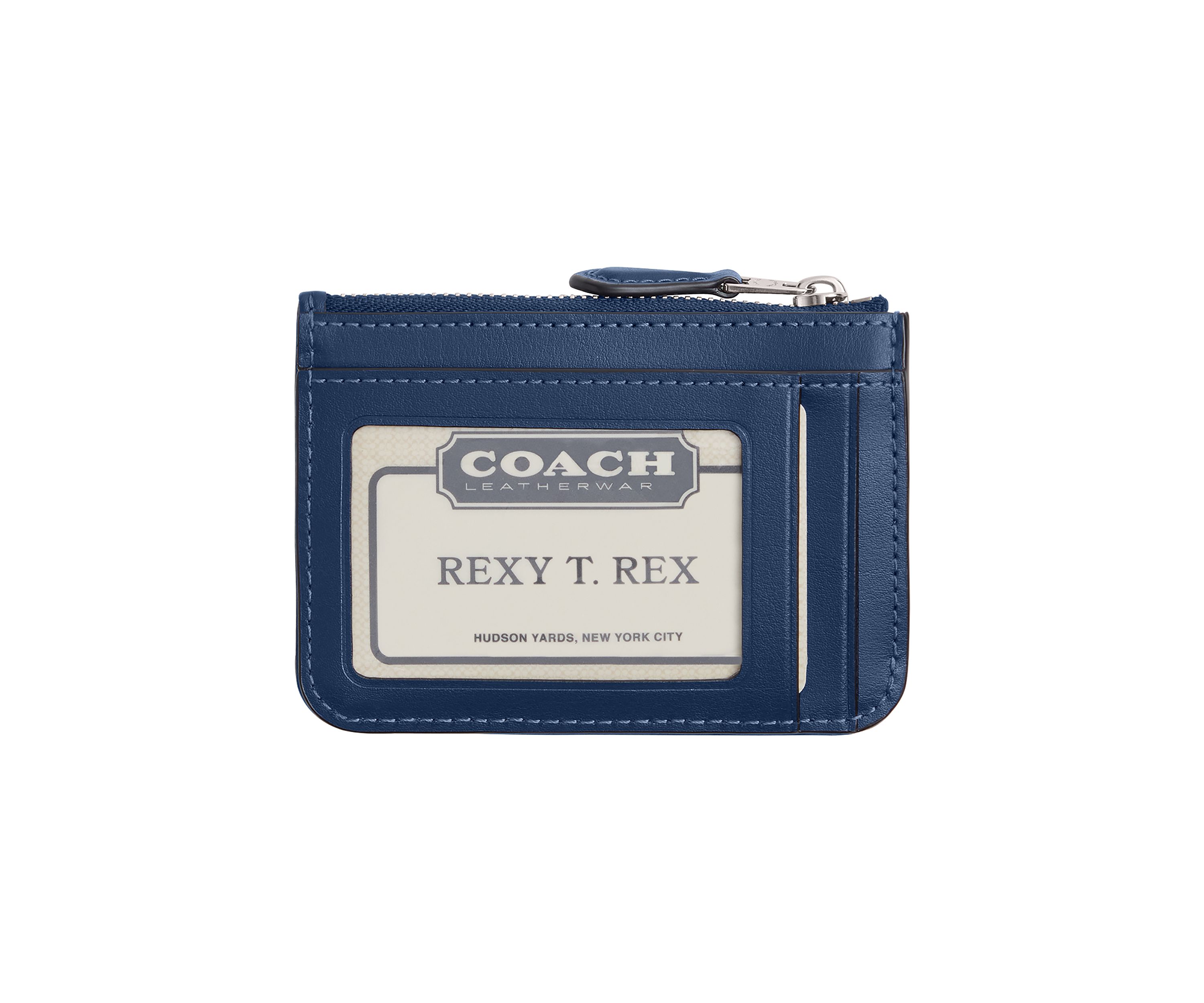 Essential Mini ID Card Case in Signature Denim 