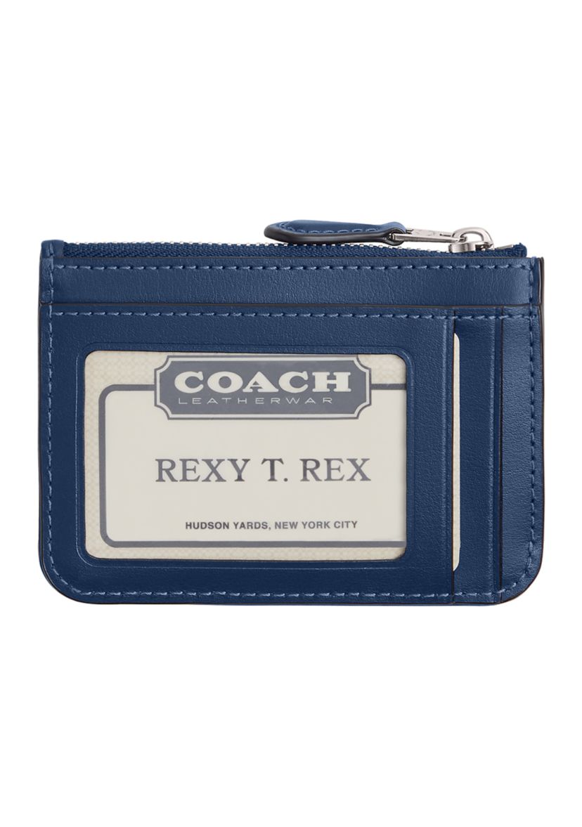 Essential Mini ID Card Case in Signature Denim 