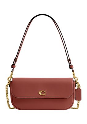 COACH Brook Flap Chain Bag, Peach