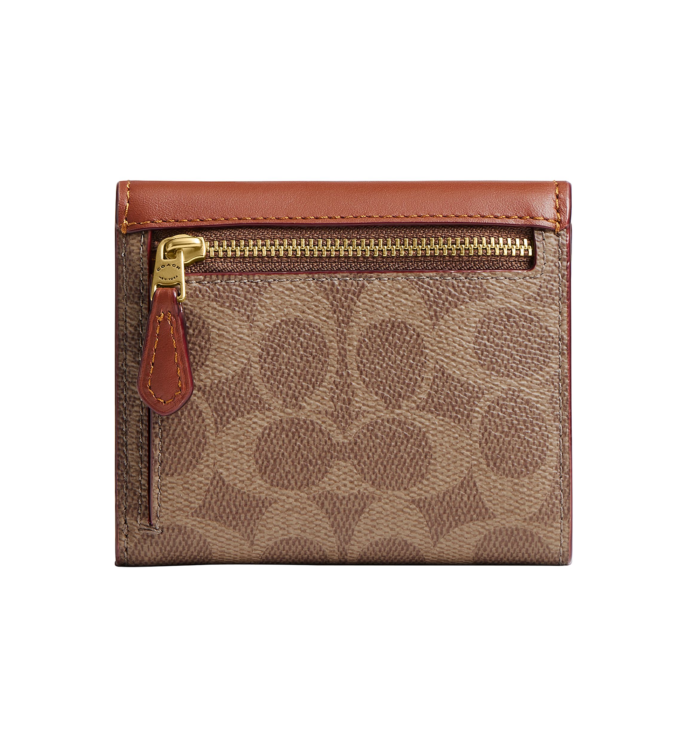 MIla Small Flap Wallet in Signature Canvas 