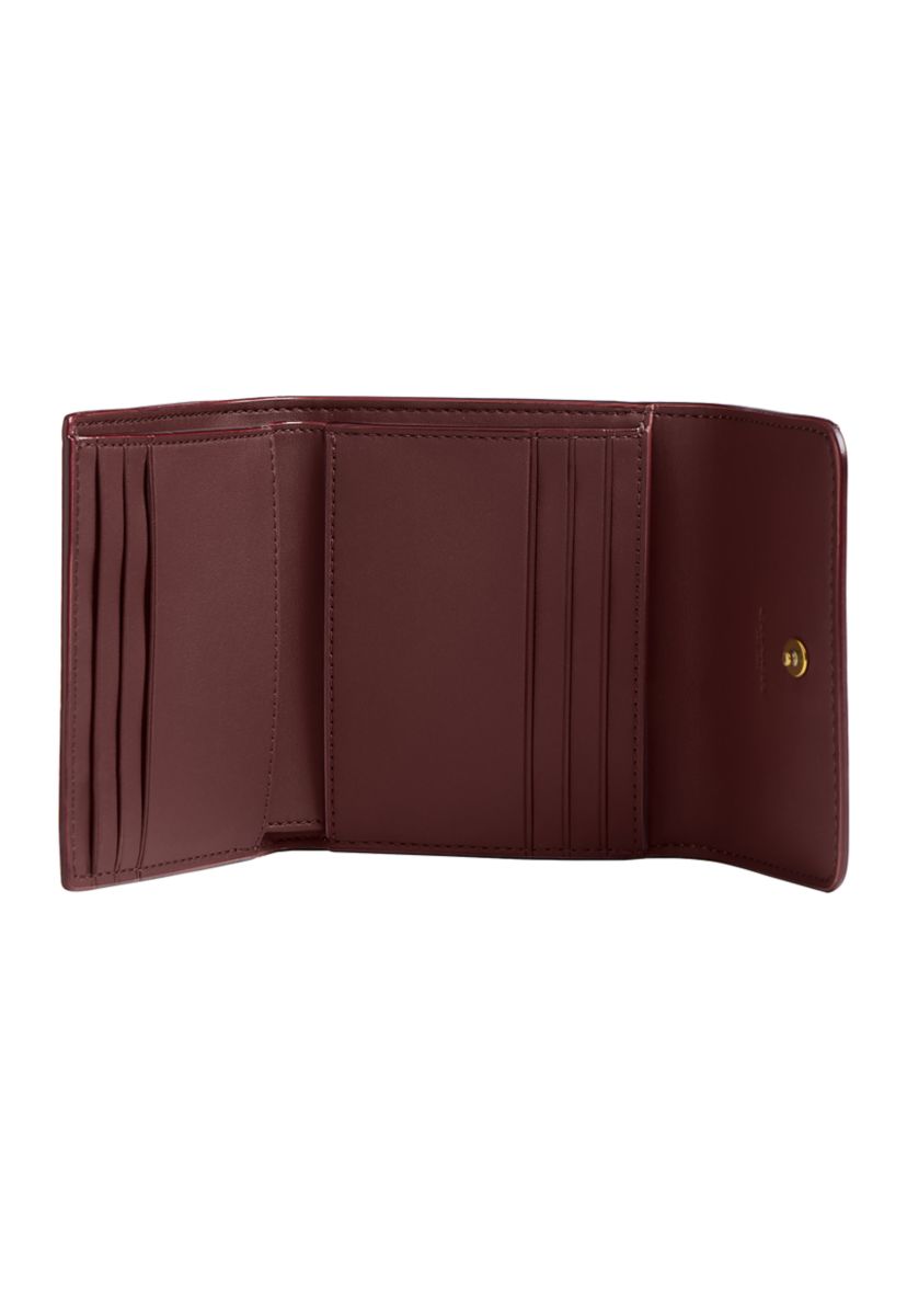 MIla Small Flap Wallet in Signature Canvas 