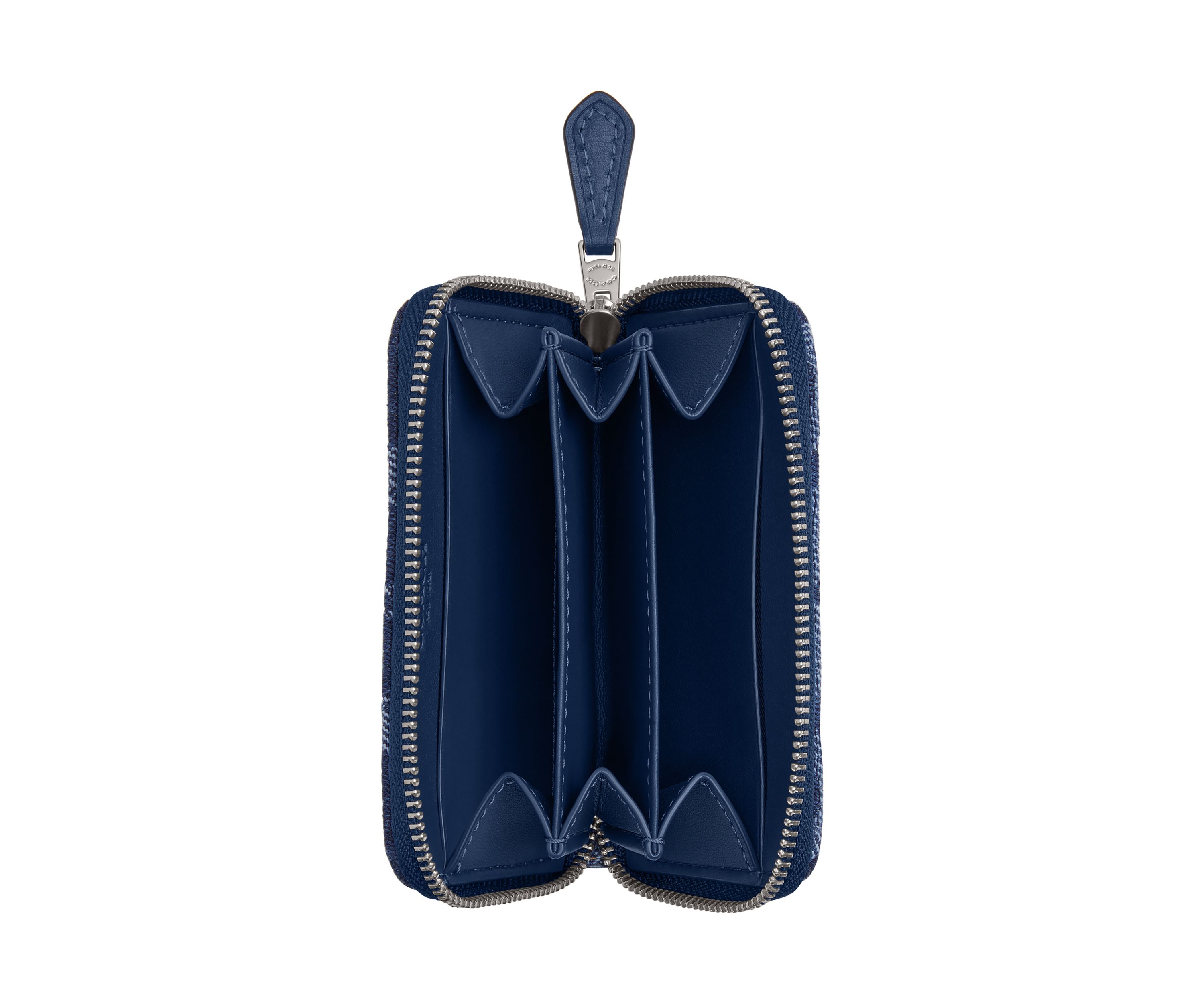 Essential Small Zip Around Card Case in Signature Denim