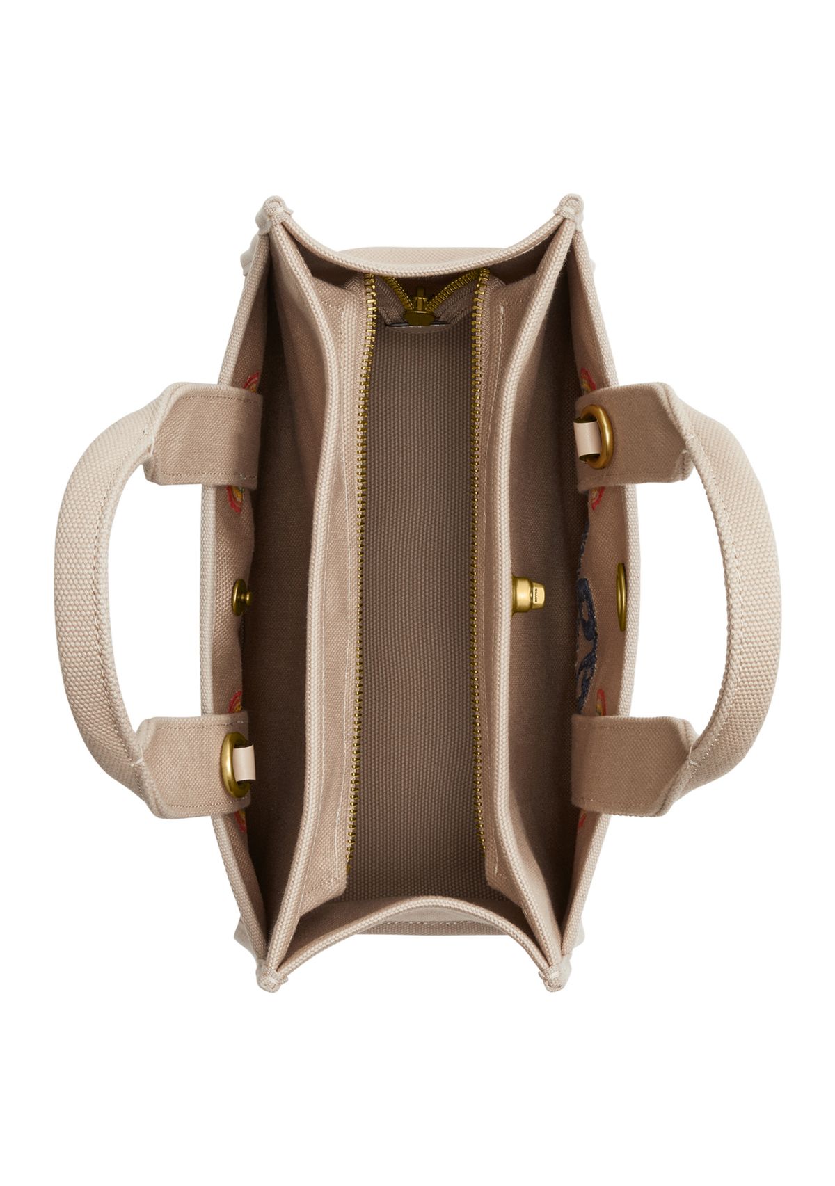 Rainbow Embroidered Cargo Tote 26