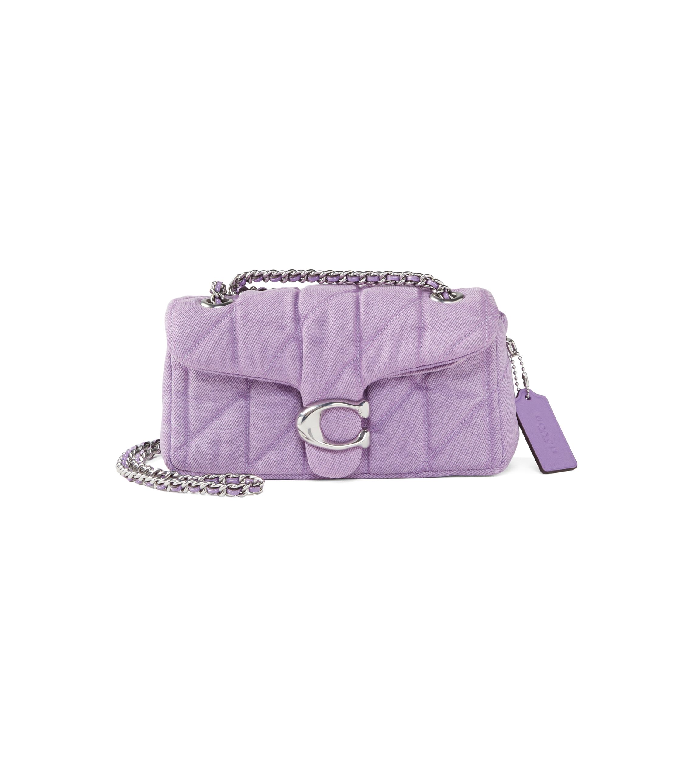 Denim Quilted Tabby 20 Shoulder Bag