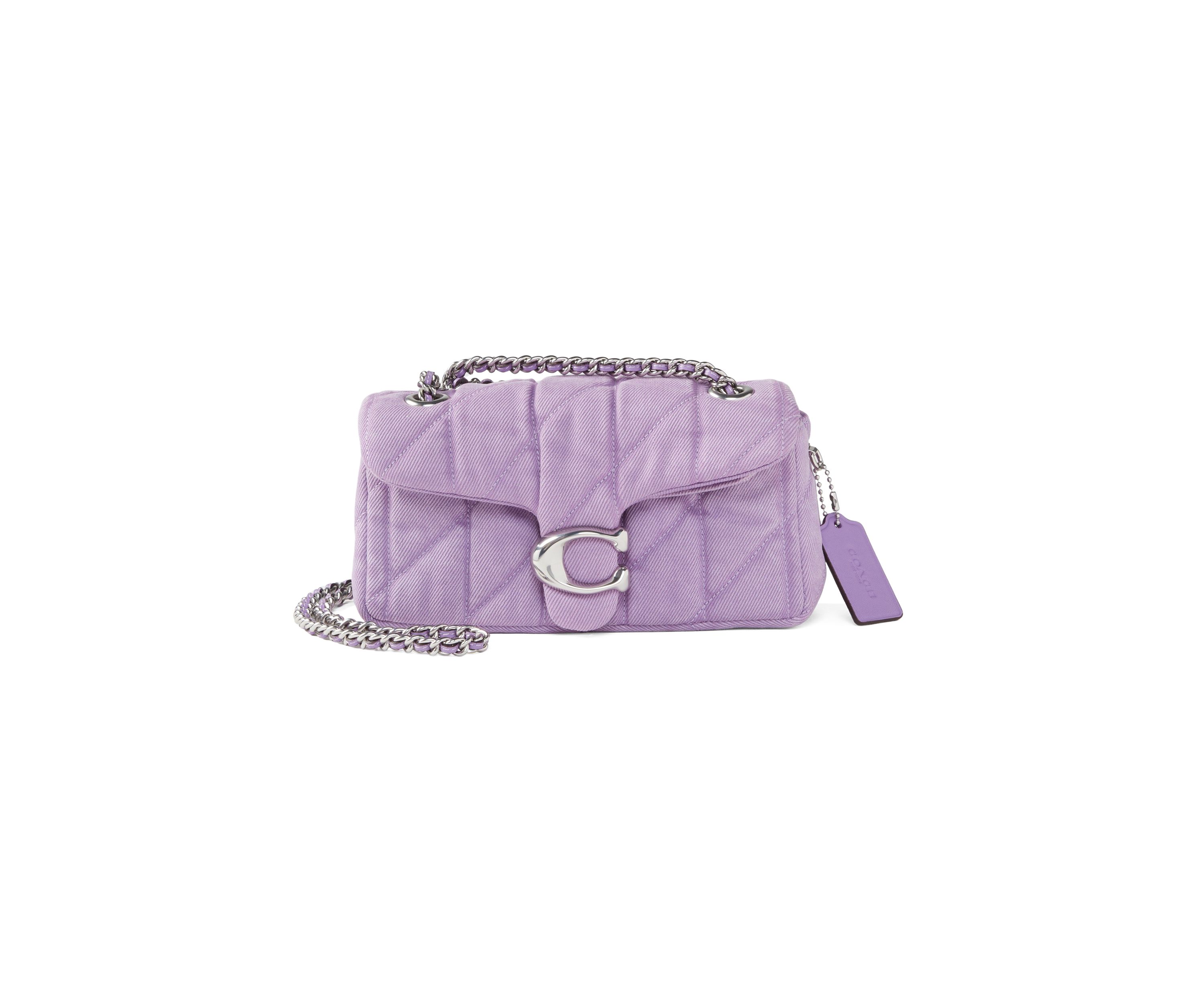 Denim Quilted Tabby 20 Shoulder Bag