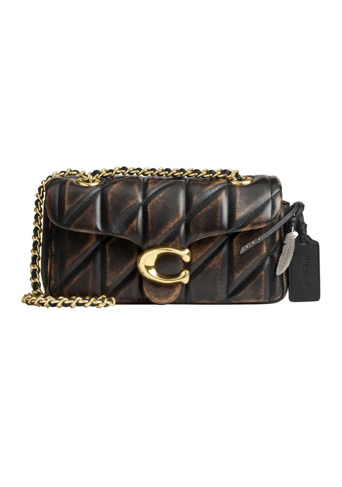 Tabby Shoulder Bag 20 in Loved Leather with Quilting