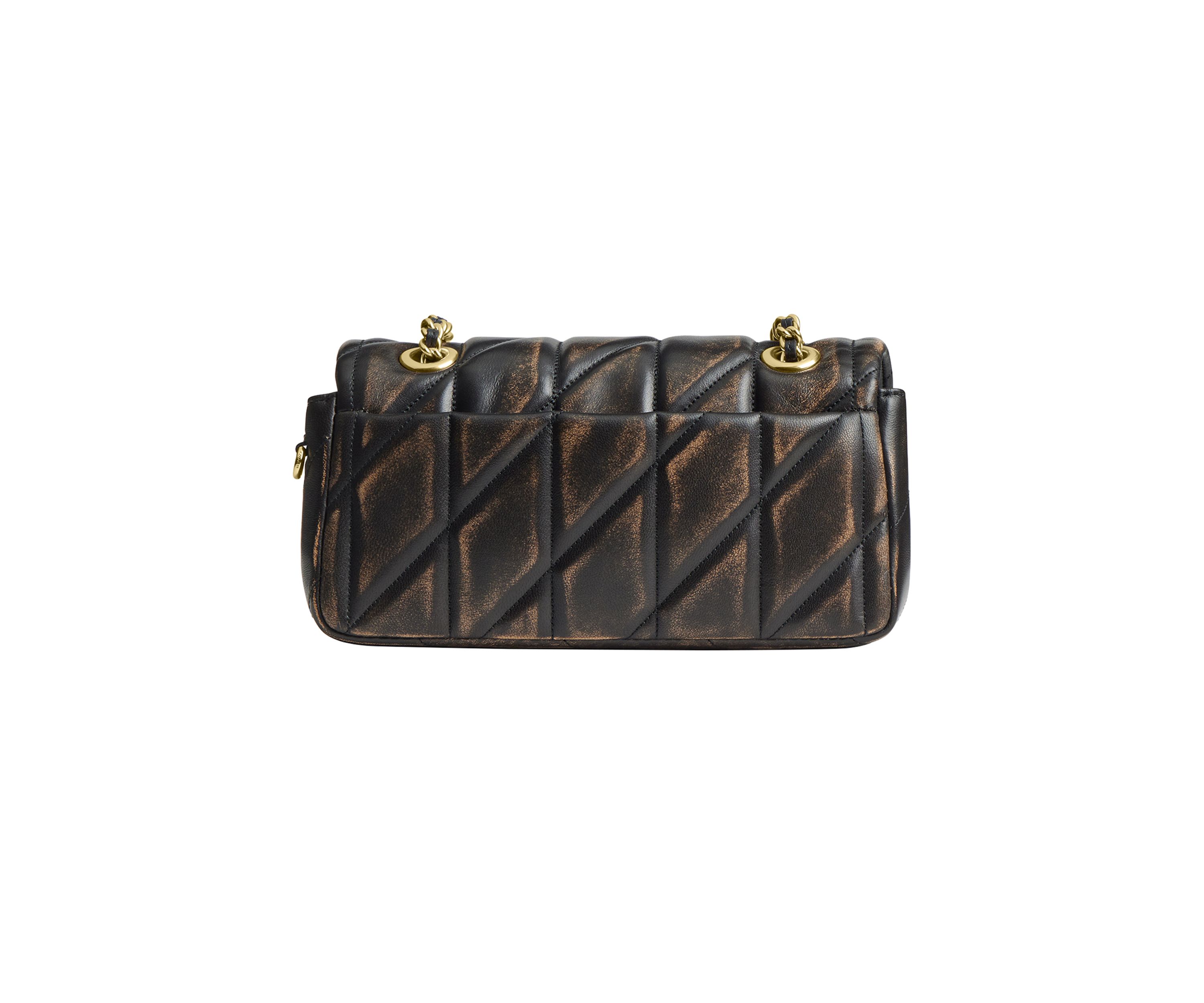 Tabby Shoulder Bag 20 in Loved Leather with Quilting