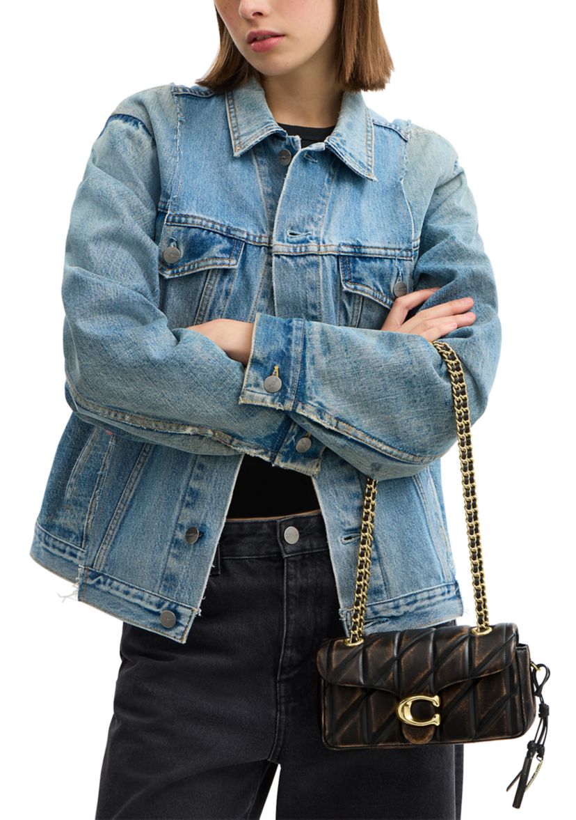 Tabby Shoulder Bag 20 in Loved Leather with Quilting