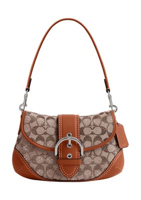 COACH Soho Flap Bag in Crystal Signature Jacquard | Belk