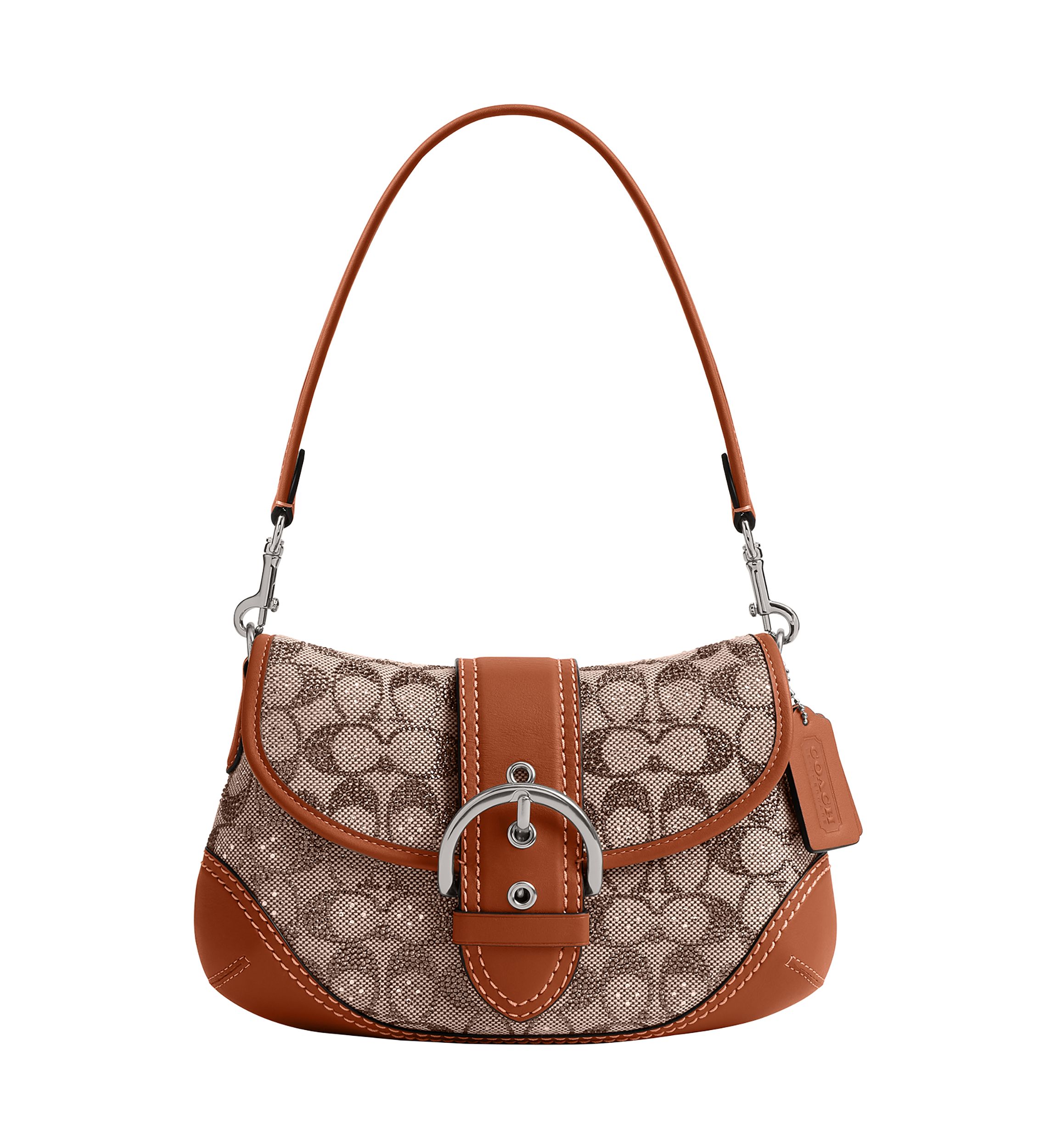 Soho Flap Bag in Crystal Signature Jacquard