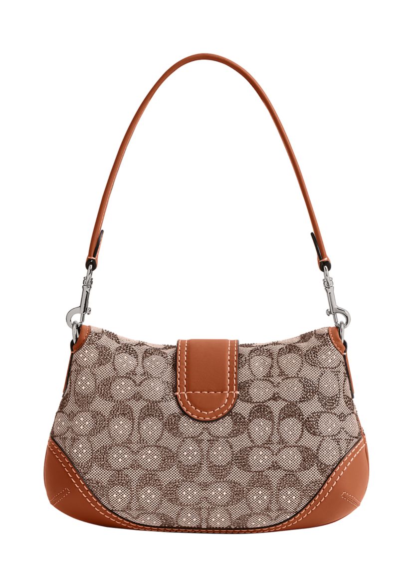 Soho Flap Bag in Crystal Signature Jacquard