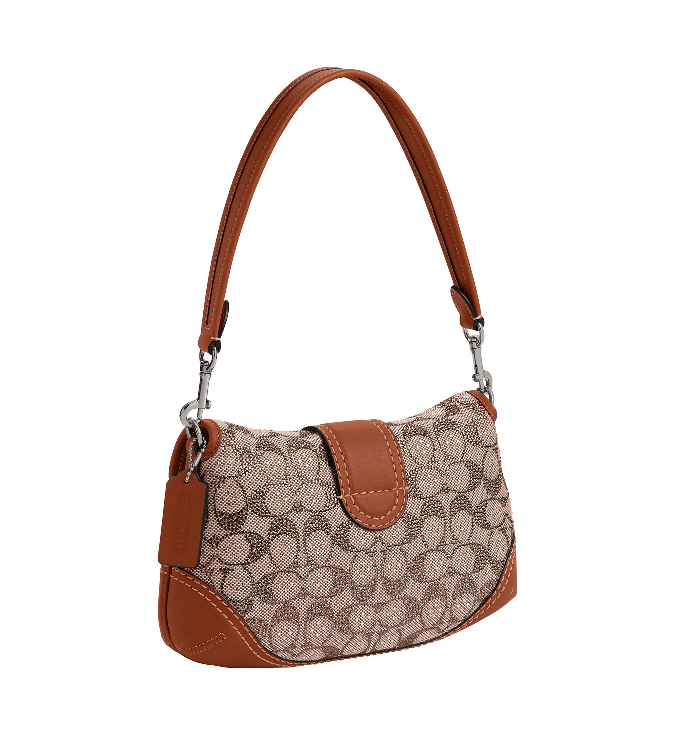 Soho Flap Bag in Crystal Signature Jacquard