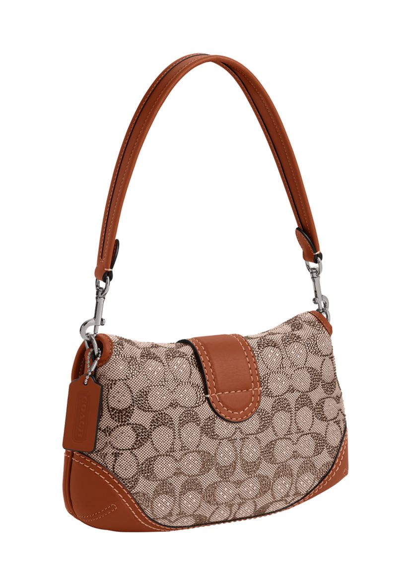 COACH Soho Flap Bag in Crystal Signature Jacquard | Belk