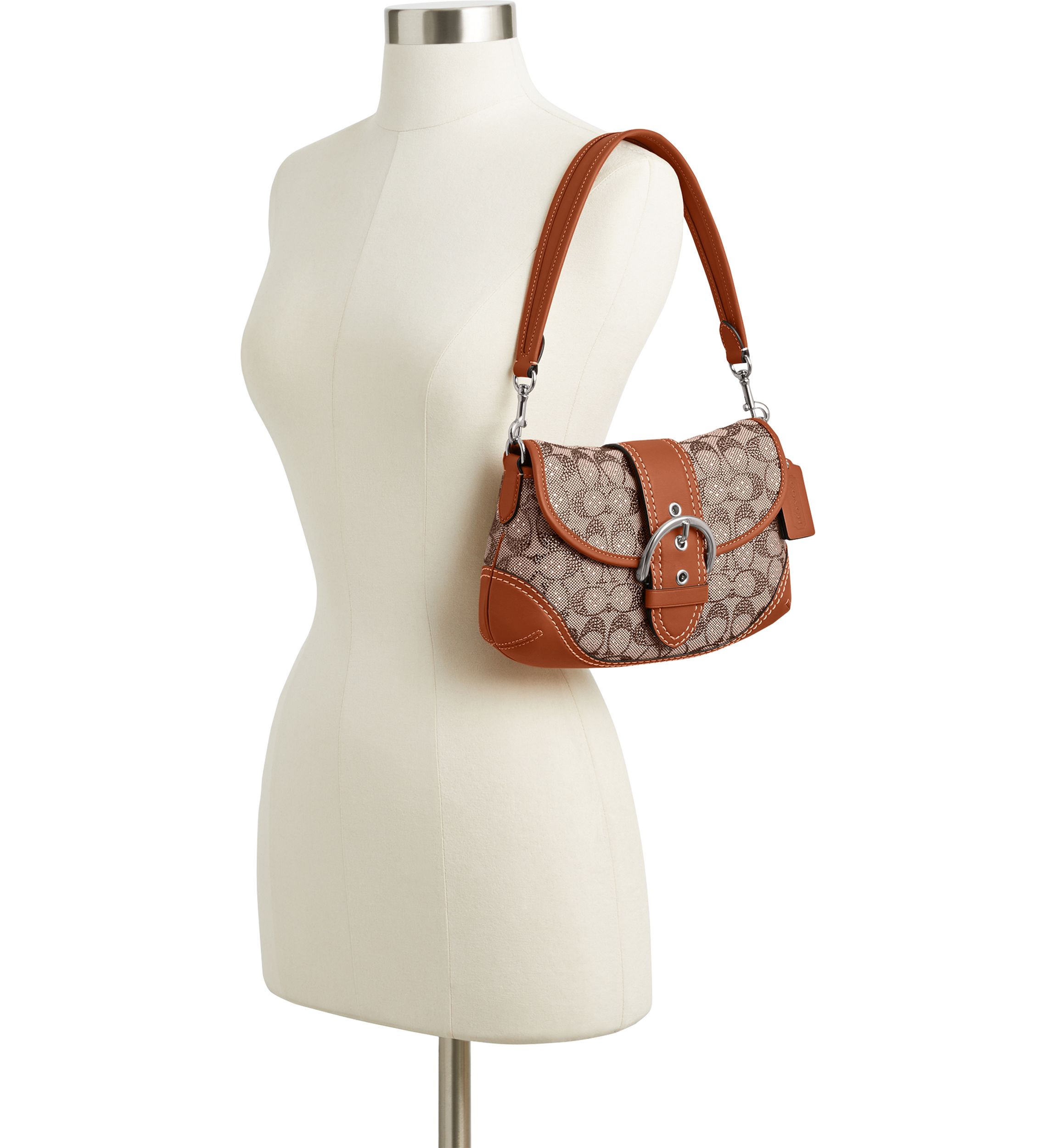 COACH Soho Flap Bag in Crystal Signature Jacquard | Belk