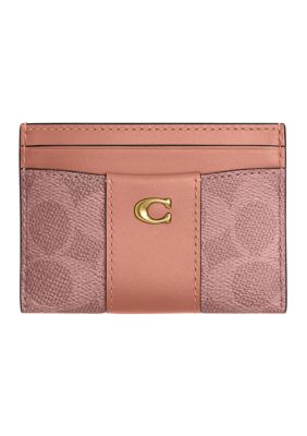 COACH Women's Essential Card Case, Pink