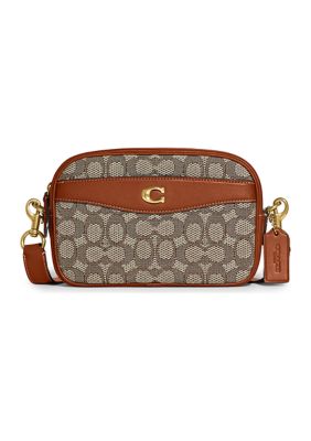 Men's Signature Crossbody Messenger Bag Bb Monogram Jacquard