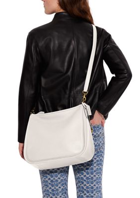 Soft Pebble Leather Cary Shoulder Bag