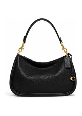 COACH Soft Pebble Leather Cary Crossbody Bag, Black -  0195031683213