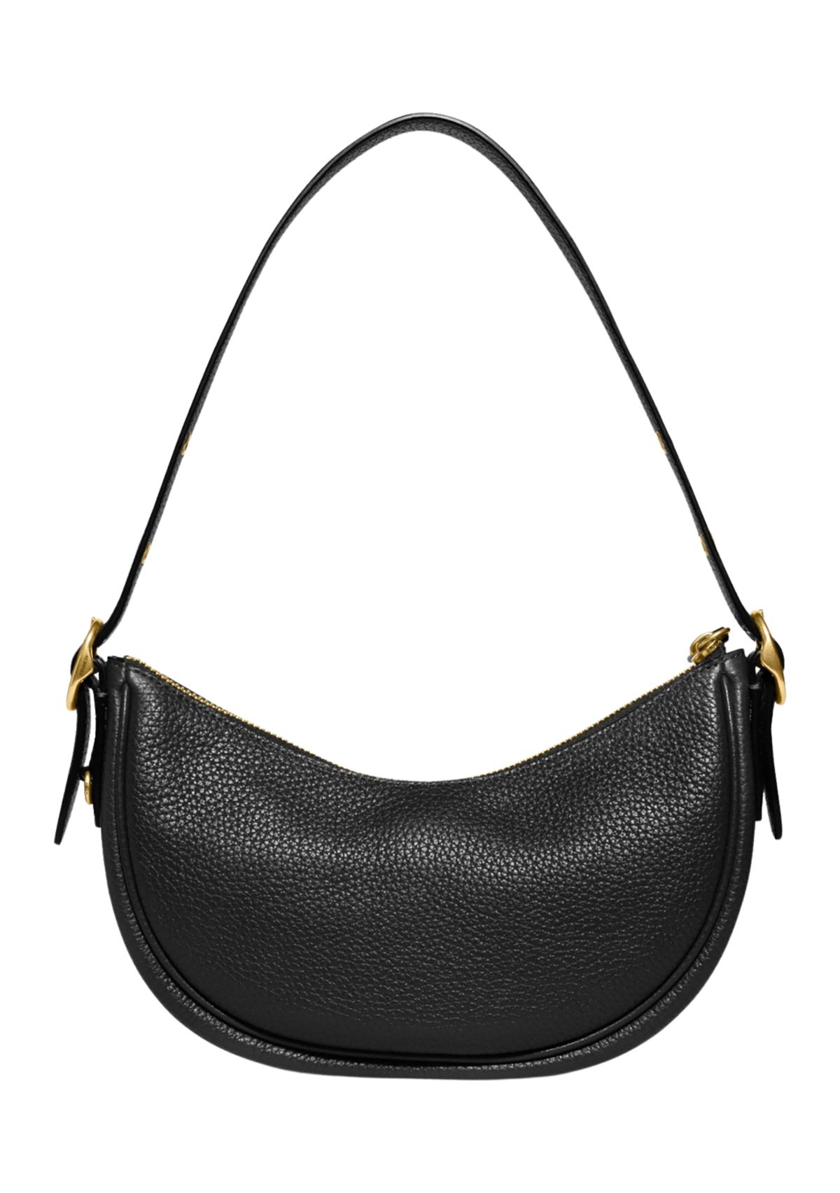 Soft Pebble Leather Luna Shoulder Bag