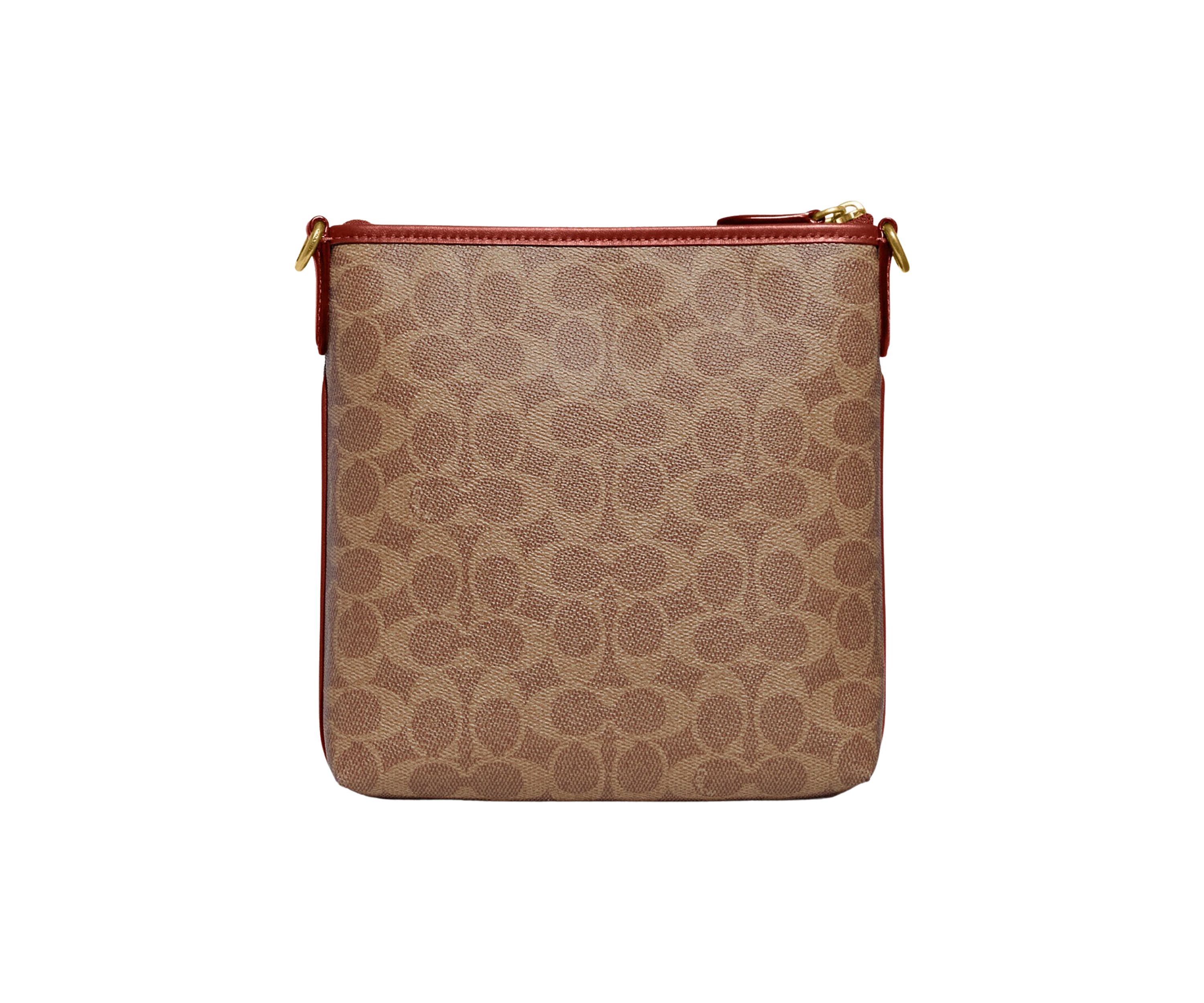 Color Block Coated Canvas Signature Kitt Crossbody Bag