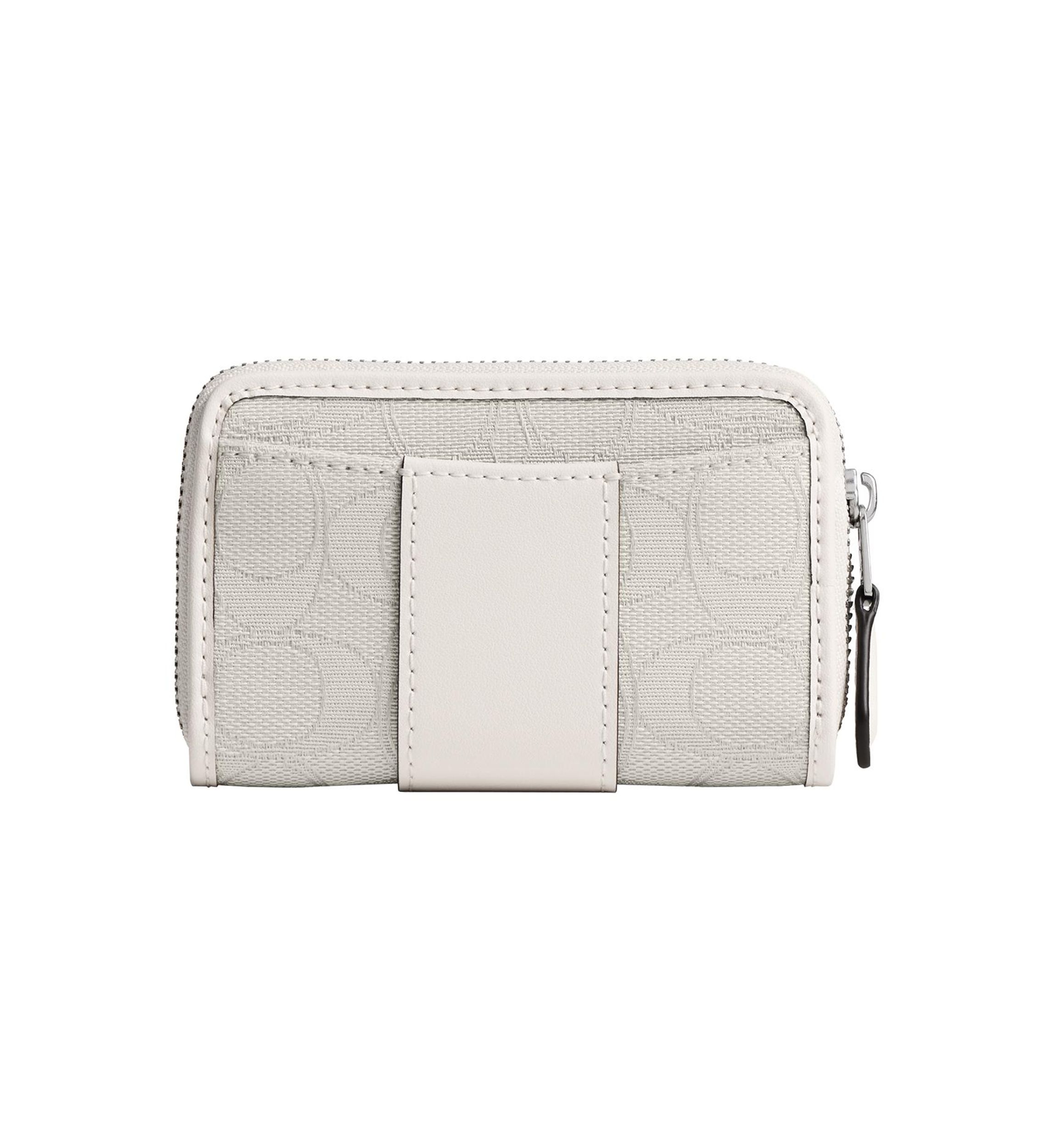 Essential Small Zip Around Card Case in Signature Jacquard