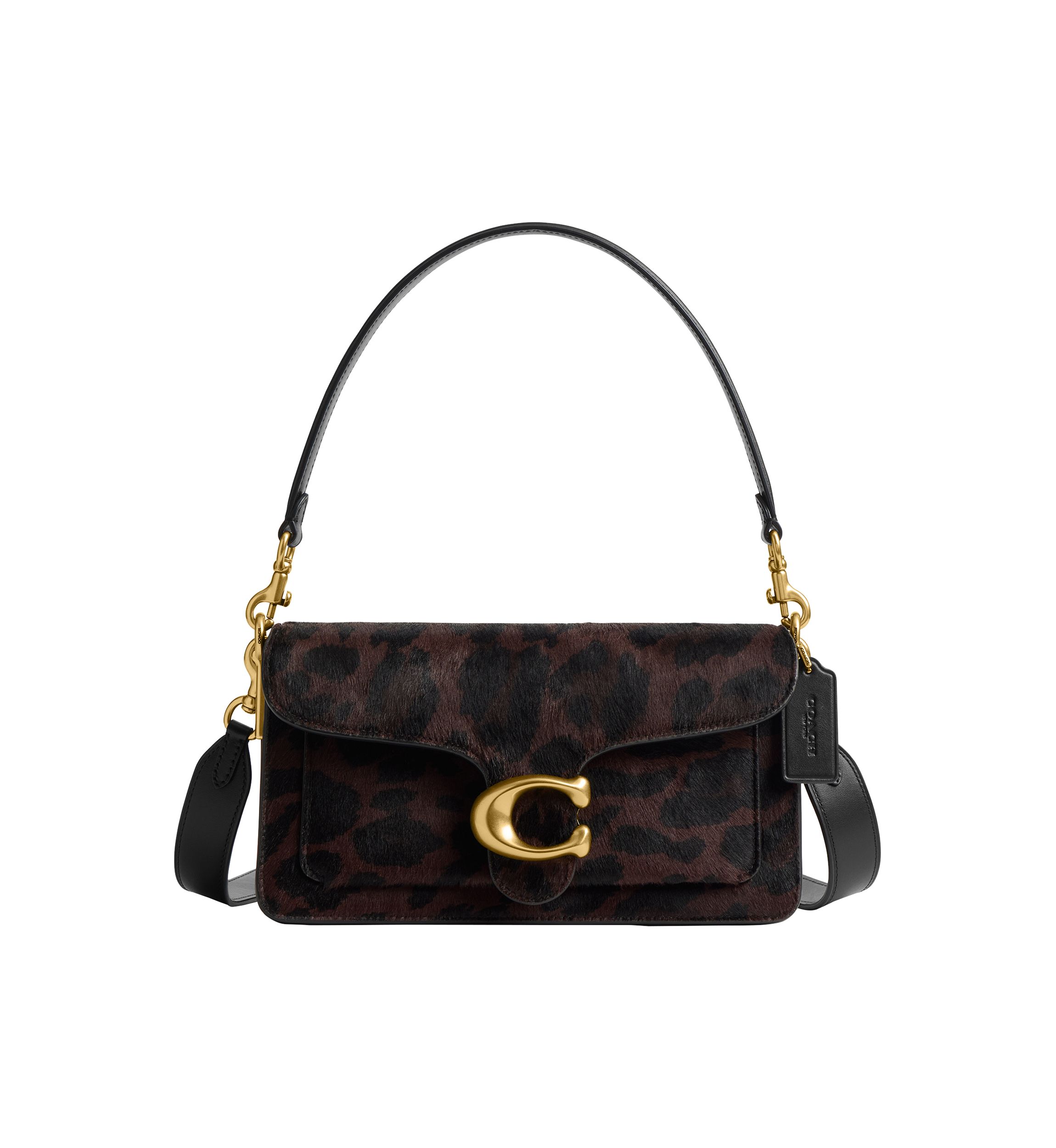 Tabby Shoulder Bag 26 in Haircalf with Leopard Print