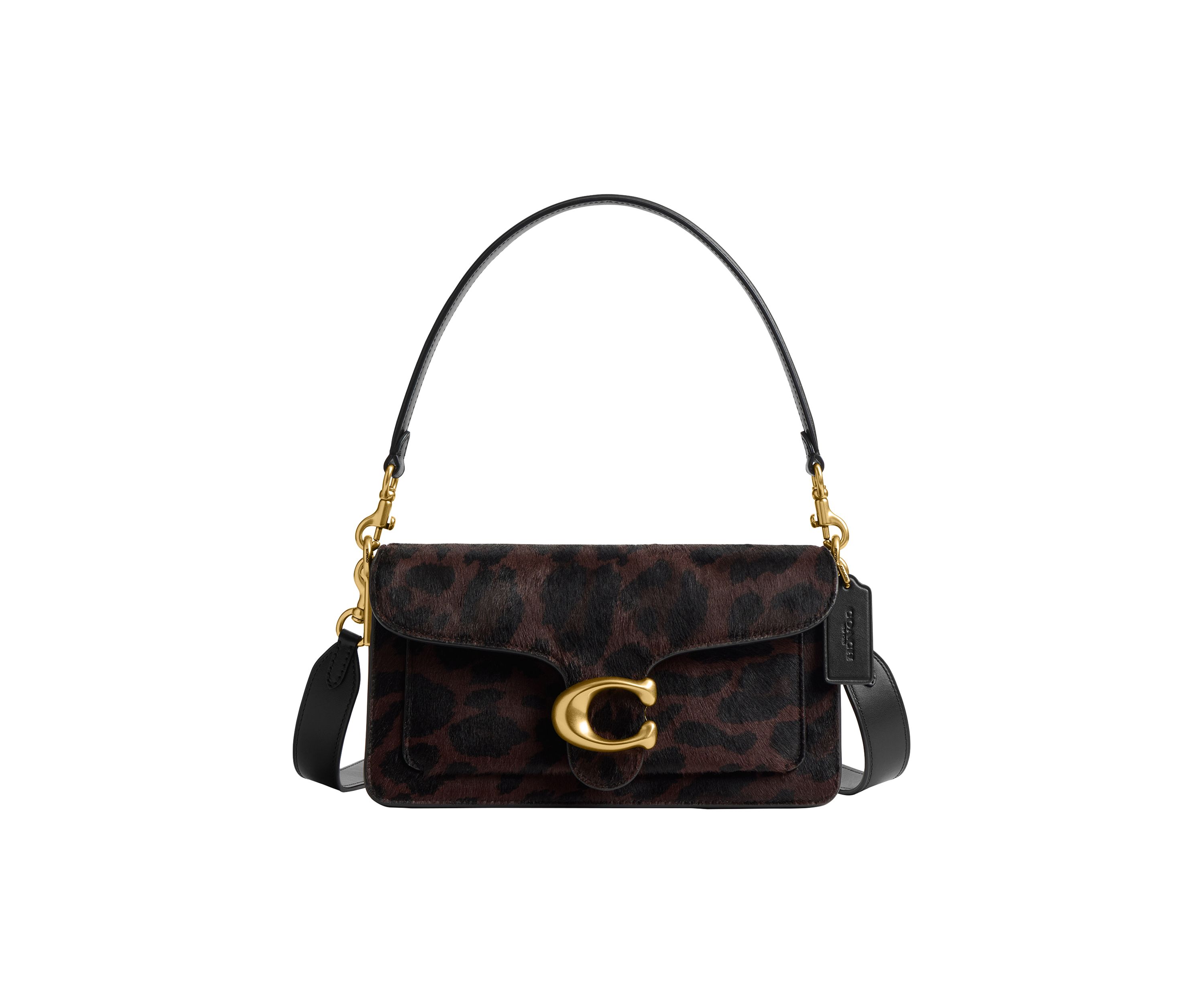 Tabby Shoulder Bag 26 in Haircalf with Leopard Print