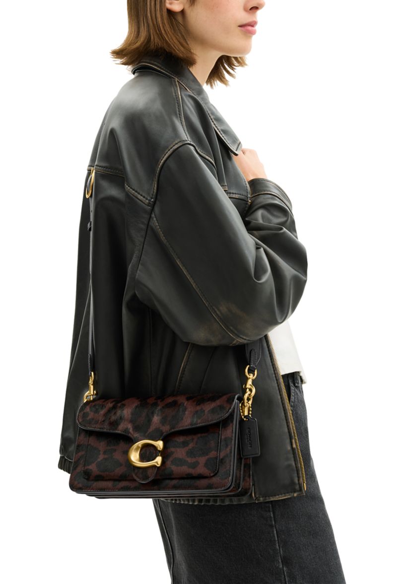 Tabby Shoulder Bag 26 in Haircalf with Leopard Print