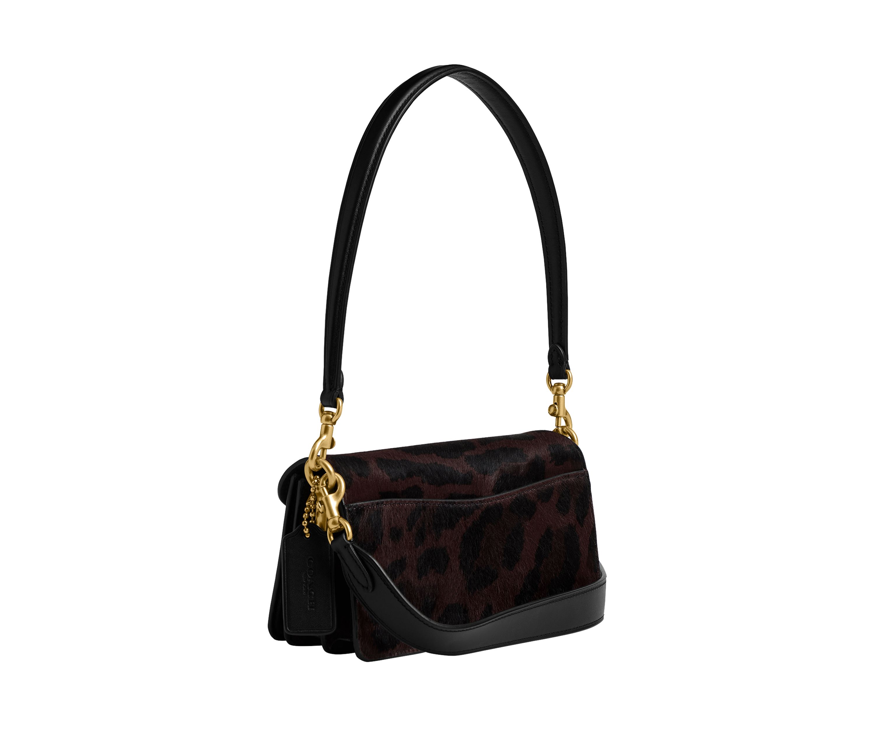 Tabby Shoulder Bag 20 in Haircalf with Leopard Print 