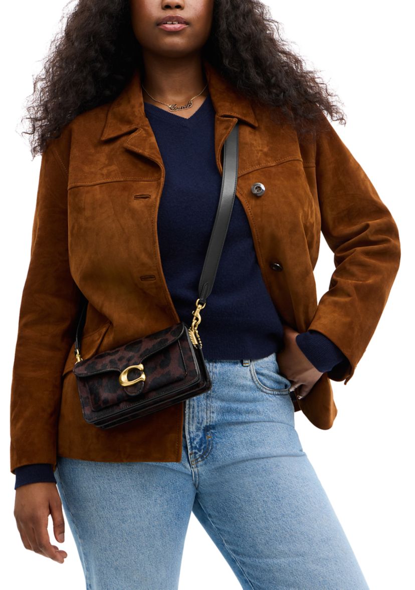 Tabby Shoulder Bag 20 in Haircalf with Leopard Print 