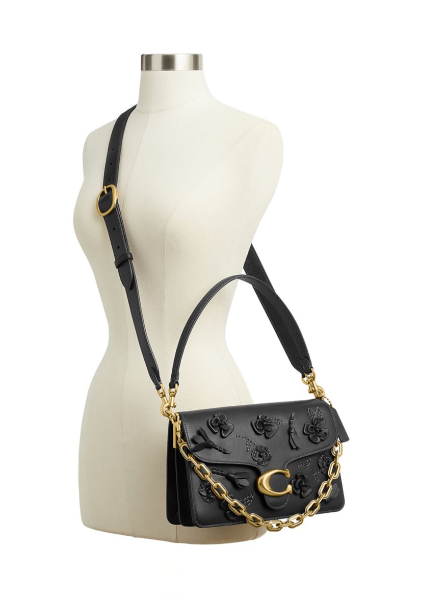 COACH　タビー Flower Base COACH Chain Tabby Shoulder Bag with Floral Embellishment | Belk