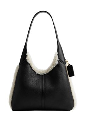 COACH Brooklyn Shoulder Bag 28 in Shearling