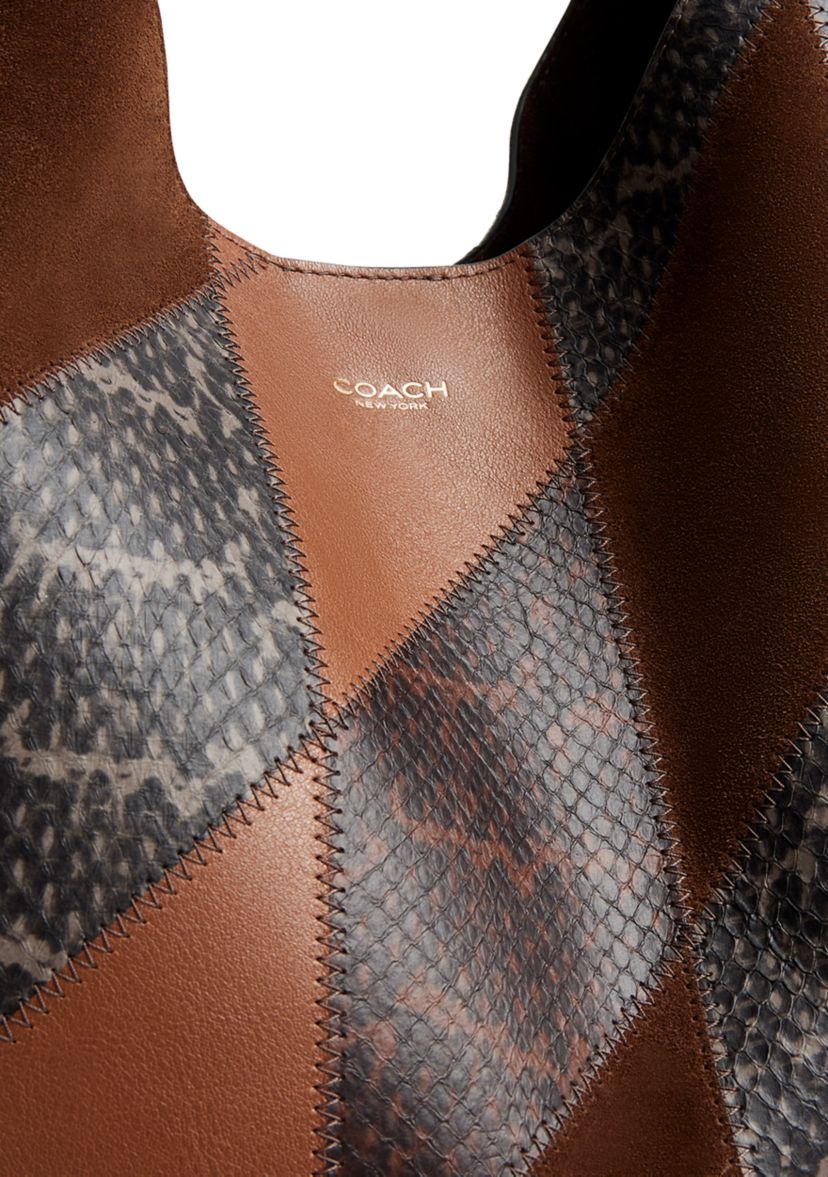 Brooklyn Shoulder Bag 39 with Snakeskin Patchwork 